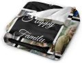 HUGLAZY Custom Blanket with Photos Text Personalized Picture Throw Blankets for Couple Birthday Fathers Mothers Valentines Day Gift. 