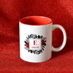 Personalized Christmas Frosted Mug | Holiday Gifts