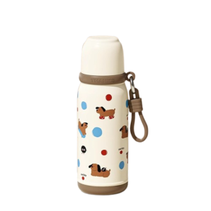 LIFE SHOPS 500ml/700ml Stainless Steel Thermos Cup Large Capacity with Straw Water Bottle Ins Style Cartoon Pattern Coffee Cup Outdoor Sports