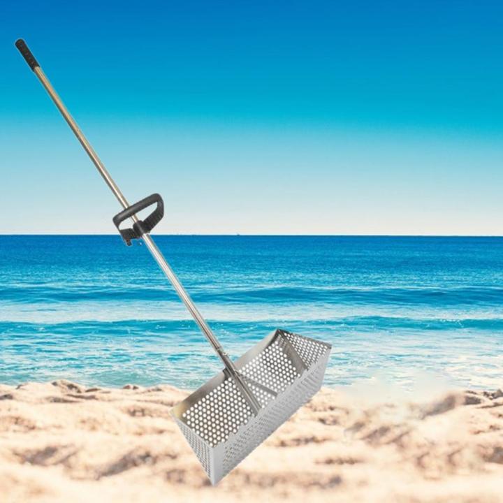 Moon คราดทรายขุดดิน ด้ามยาว พับเก็บได้ สำหรับขุดอาหารทะเล