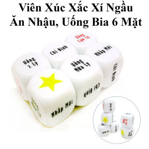 Viên Xúc Xắc Xí Ngầu Ăn Nhậu Uống Bia 6 Mặt