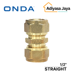 Straight 1/2 (ONDA) / Socket / Fitting Pipa PEX