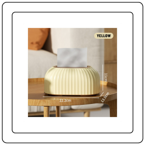 【JJ HOME】Auto Lifting Striped Tissue Box Holder Spring Automatic Nordic Napkin Dispenser Household Bedroom