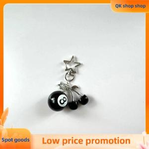 ✨QK shop✨ Fashion 8 Ball Fruit Cherry Star Keychain Phone Accessories Y2K Handmade Creative 8 Ball Cherry Keychain Accessories