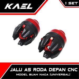 Jalu As Roda Jumbo CNC Universal Motor Matic-Bebek-Sport Model Buah Naga Transformer Variasi Cover-Tutup Beat-FI-F1-Pop-esP-Street/NMAX/Aerox/PCX/ADV/Vario 110-125-150 Old-New LED/Soul GT/X-Ride/Mio-Sporty-M3-Z-S Honda-Yamaha-Suzuki-Kawasaki