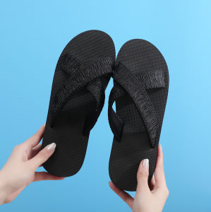 [Free Shipping] WomenS New Ethnic Style Summer Outdoor Fashion Cross-Strap Flip-Flops With Wedge Heel And Thick Sole Beach Sandals