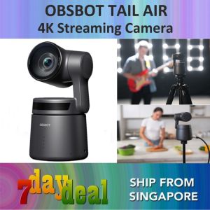 OBSBOT TAIL AIR AI-Powered PTZ Streaming Camera (4K Webcam)