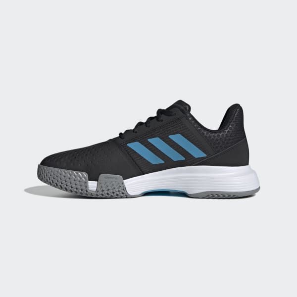 Sepatu Tennis Adidas CourtJam Bounce Men Hitam Biru Sepatu Tenis