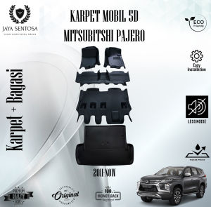Karpet Mobil Mitsubishi Pajero All Type 2011 - 2022 + Alas Kaki Karpet 7D New Model 3 Baris