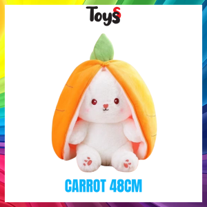 🐮Moo Baby 2in1 Rabbit Plush Bunny Plushie Patung Arnab Cute Plush Animal Plushie Bunny Toy Stuffed Animal 兔子娃娃 兔子玩偶