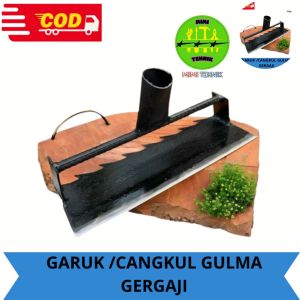 CANGKUL PEMOTONG RUMPUT LIAR DAN GULMA SELENDANG GERGAJI BAHAN BAJA ASLI