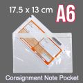 100pcs Consignment Note Pocket A6 (17.5cm*13cm) Courier Pocket Flyer Pocket Address Pocket Waybill Pocket. 