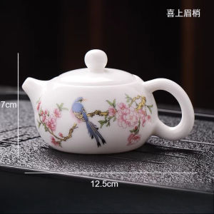 180ml Yangzhi Yuxi Shi Pot White Porcelain Teapot Household Hospitality Kung Fu Tea Set Small Capacity Teapot Underglaze Color2026