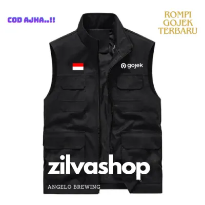 Rompi Pria Terbaru/Rompi Driver Ojol (real pict) / Rompi pria gojek online custom cod