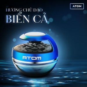 Nước Hoa Atom Thiên Nhiên Cao Cấp Cánh Quạt Xoay Tỏa Hương Bằng Năng Lượng Mặt Trời Khử Mùi Chống Say Xe Dùng Trên Ô Tô Xe Hơi