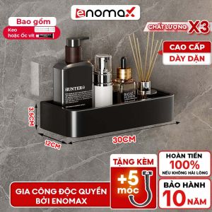 Kệ nhà tắm Enomax để đồ phòng tắm đa năng treo tường đựng mỹ phẩm dầu gội lắp đặt dán tường hoặc khoan tường
