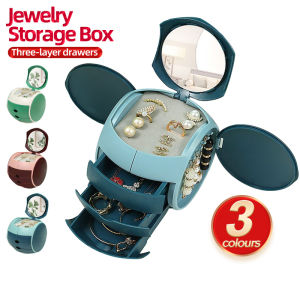 3-Layer Jewelry Box Storage Box Earring Ring Multifunctional Jewelry Storage Box COD