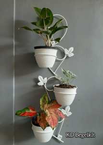 standing pot bunga besi model Ulir rak bunga tempel dinding rak rak bunga susun