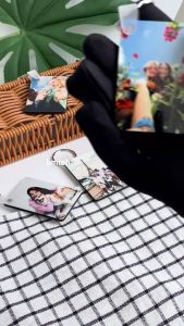 Personalised MDF Photo Keychain Custom Photo Keychain Charm Couple Gift Anniversary Birthday