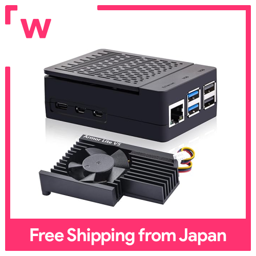 GeeekPi ABS Case Armor Lite V5 with Active Cooler for Raspberry Pi 5 ...