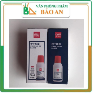 Mực Dấu Deli màu đỏ - Mực Dùng Con Dấu - Mã 9875