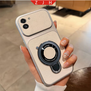Suitable For Samsung A03 Leather Phone Case Folding Bracket Shockproof Casing With U Magnetic Suction