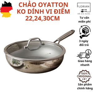 Chảo không dính vi điểm chảo vi điểm OYATTON chảo xào chảo cao cấp chảo thành cao OYATTON