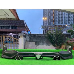 Mugen RS Rear Skirt+Exhaust Tips Pipe - Perodua Myvi 2018 (Generasi 3)