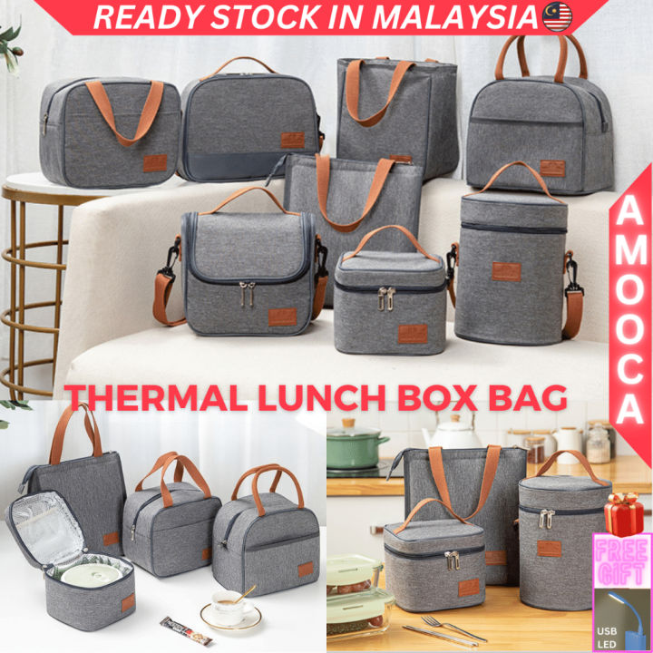 Office Thermal Lunch Box Container Bag Men Women Keep Warm Hot Beg