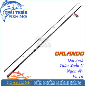 Cần Câu Cá Tra Coastline Orlando 3m2 XXH Carbon Xoắn X Ngọn 4ly PU16 Siêu Bền