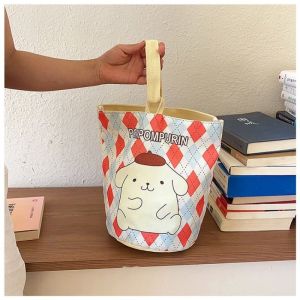 Túi xách Sanrio Hello Kitty Phim hoạt hình Cinnamoroll Kuromi Túi đựng tay chống nước Túi mua sắm di động Túi đựng đồ ăn trưa cho học sinh