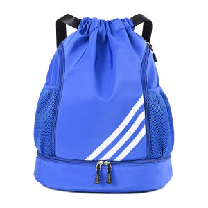 กระเป๋าเป้สะพายหลังบาสเก็ตบอลกระเป๋าเป้สะพายหลังฟุตบอลสามารถใช้สําหรับรองเท้าผ้าใบ กระเป๋าเป้สไตล์เชือกที่มีความจุมากเหมาะสำหรับเก็บบาสเก็