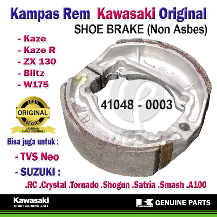 Original KAWASAKI - Kampas Rem Tromol Kaze | Kaze R | ZX 130