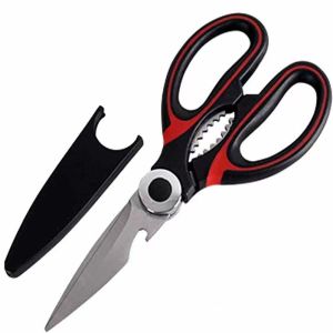 🇸🇬【SG stock】Kitchen Scissors Japan kitchen Scissor cut Multi Purpose Multi Function Ultra Sharp Premium Heavy Duty Kitchen Shears Stainless Steel SK5 Bone Scissors Shears Tool Chicken Cutter | Poultry | Metal | Wire | Duck | Seafood | Fish | Kitchen