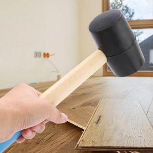 Búa cao su có tay cầm bằng gỗ thi công sàn nhựa giả gỗ đóng sàn nhựa tự dán-NIEVE