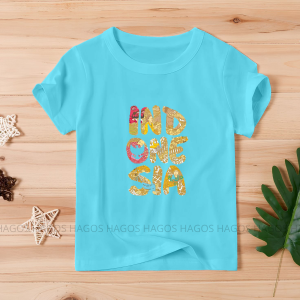 atasan kaos t-shirt baju anak cewek cowok laki perempuan katun lengan pendek seragam 17 agustus HUT RI merdeka Indonesia batik