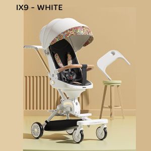 Xe Đẩy 2 Chiều Gấp Gọn Cao cấp V-BABY IX9 – Hàng Chính Hãng – Bảo Hành 1 Năm ( Tặng Kèm Khay Ăn)