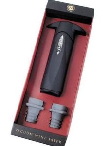 VACUUM WINE SAVER PUMP STOPPER ( NICHOLAS COLLECTION )   ( Brand: CORKPOPS )