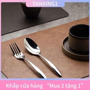 [COD] YANXING1 1pcs ánh sáng sang trọng rắn da placemat Cà Phê Nâu PU bảng Mat không thấm nước oilproof cách nhiệt tấm Bát Pad Bảng trang trí nội thất