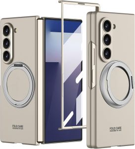 for Samsung Galaxy Z Fold 8 Ultra/Z Fold 8/Z Fold 7 Case with Screen Protector Fit for MagSafe360° Rotate Metal Ring Stand Camera Protection Shockproof Wireless Charge Slim Kickstand Case Cover for Z Fold 6 caseZ Fold 5 Case