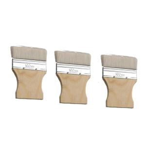 Artworkshop Essential 3 Brushes Set Multiple Structural Painting Devices Soft Natural Wool Bosses Durable Cottonwood Base For Creative Works