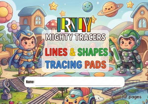 30p. LRNLY Tracing Lines & Shapes pads (Glued)