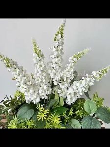 5 Forks Hyacinth Simulation Flower Bouquet 57cm Long Stem for Vase Arrangement Home Wedding Decor