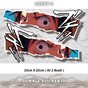 Sticker Stripping All Type Motor Print Cutting Stiker Mata Anime Luffy One Piece 3