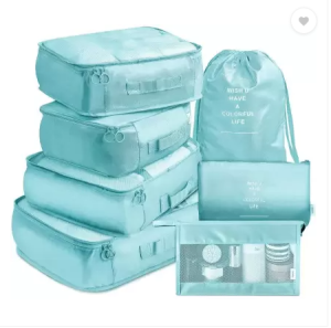 7Pcs Travel Organizer Luggage Suitcase Pouch Foldable Waterproof SetTravel Thickened zip storage bag