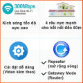 Kích sóng wifi 4 râu - cực mạnh (trắng)-Bộ câu trộm wifi hàng xóm-Bộ thu phát wifi mạnh gấp 4 lần wifi thường thu phát sóng lên đến 50m. 