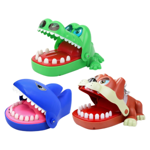 Interactive Dog Biting Hand Game Toy With Random Snap Action For Family Gatherings And Kids Safe Plastic Design