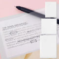 50 Sheets Glitter Transparent Sticky Notes, Shinny Posted It See Through Clear Sticky Notes Set, Waterproof Self-Adhesive Memo Message Reminder, Notebook Pads Notepads Stationery School Office Supplies. 