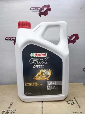 Castrol GTX Diesel SAE 15W-40 for Diesel Cars Pick UPs and SUVs 4Liters