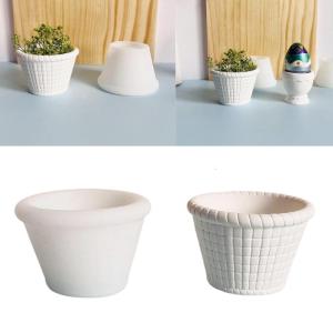 Easy Release Silicone Mold Suitable for Home Decoration and Crafts Handmade Grid Basket Flowerpot Mold Craft Supplies